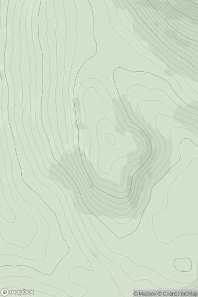 Thumbnail image for Cnoc Madaidh [Loch Fyne to Bute and the Firth of Clyde] [NS153930] showing contour plot for surrounding peak